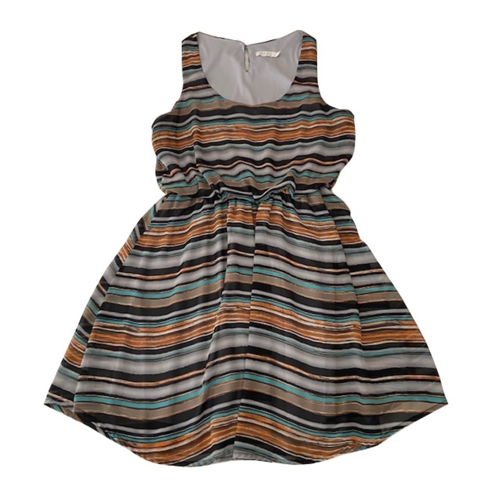 Lush Striped Sleeveless Mini Dress